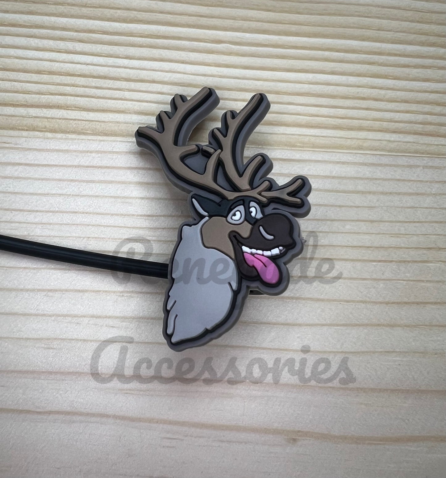 Straw Topper - Frozen Character - Reindeer