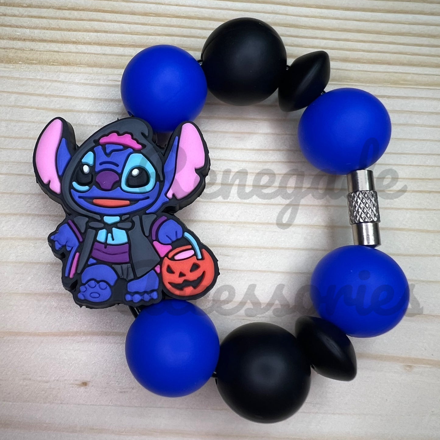 Silicone Charm - Blue Alien Trick Or Treat