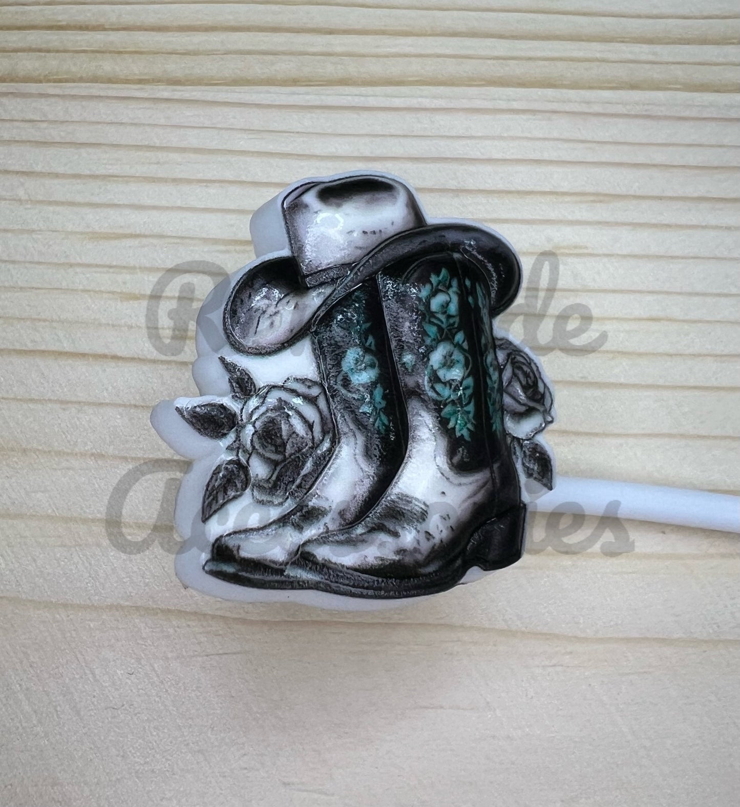 Straw Topper - Cowgirl Boots