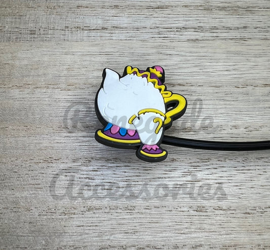 Straw Topper - Teapot & Chip Beauty Princess Characters