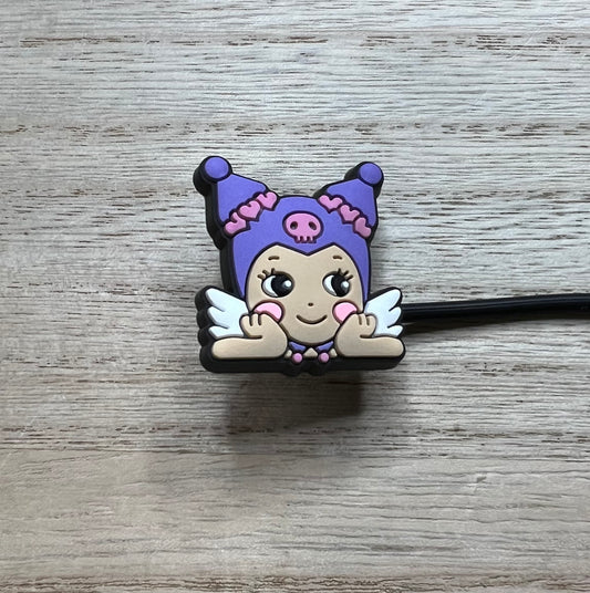 Straw Topper - Angel HK Kuro Character