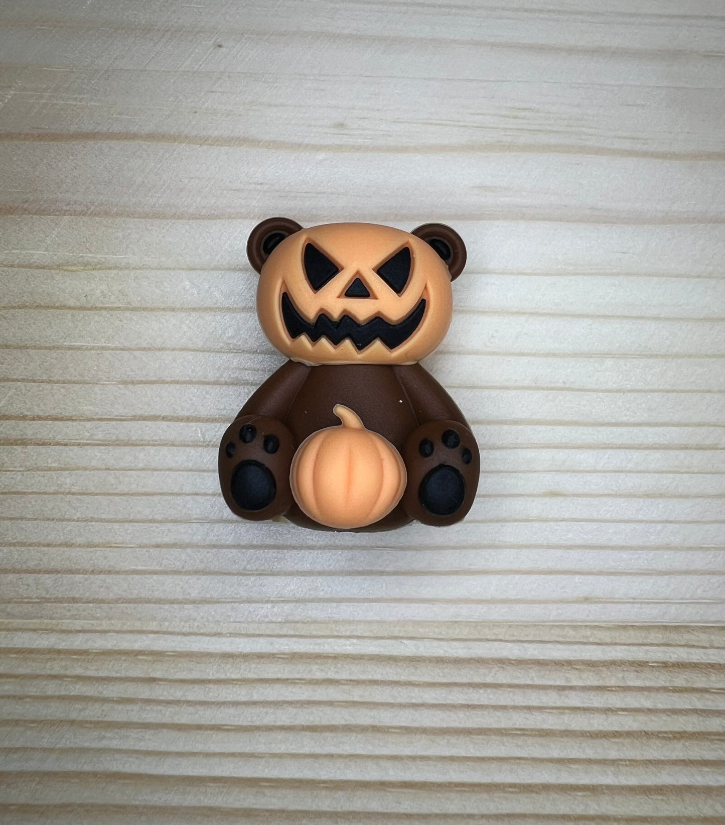 Focal Bead - Pumpkin Bear