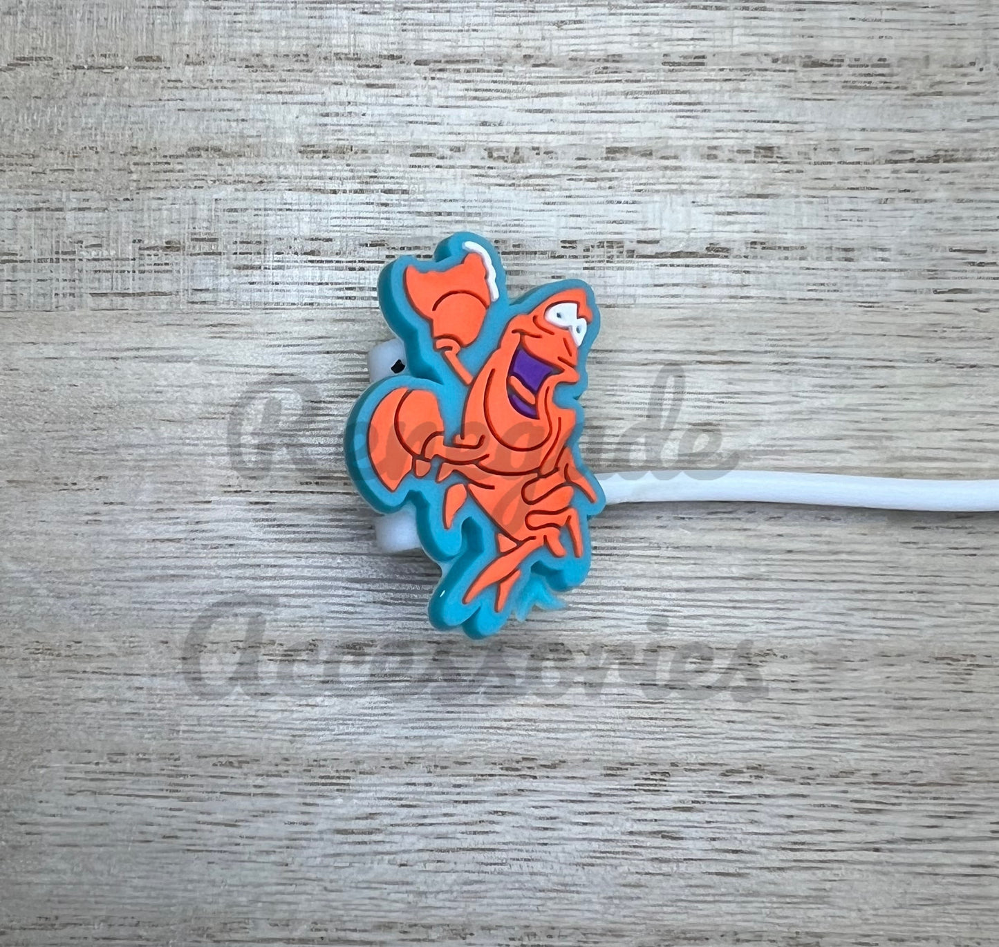 Straw Topper - Crab Character - Mermaid Princess Friend