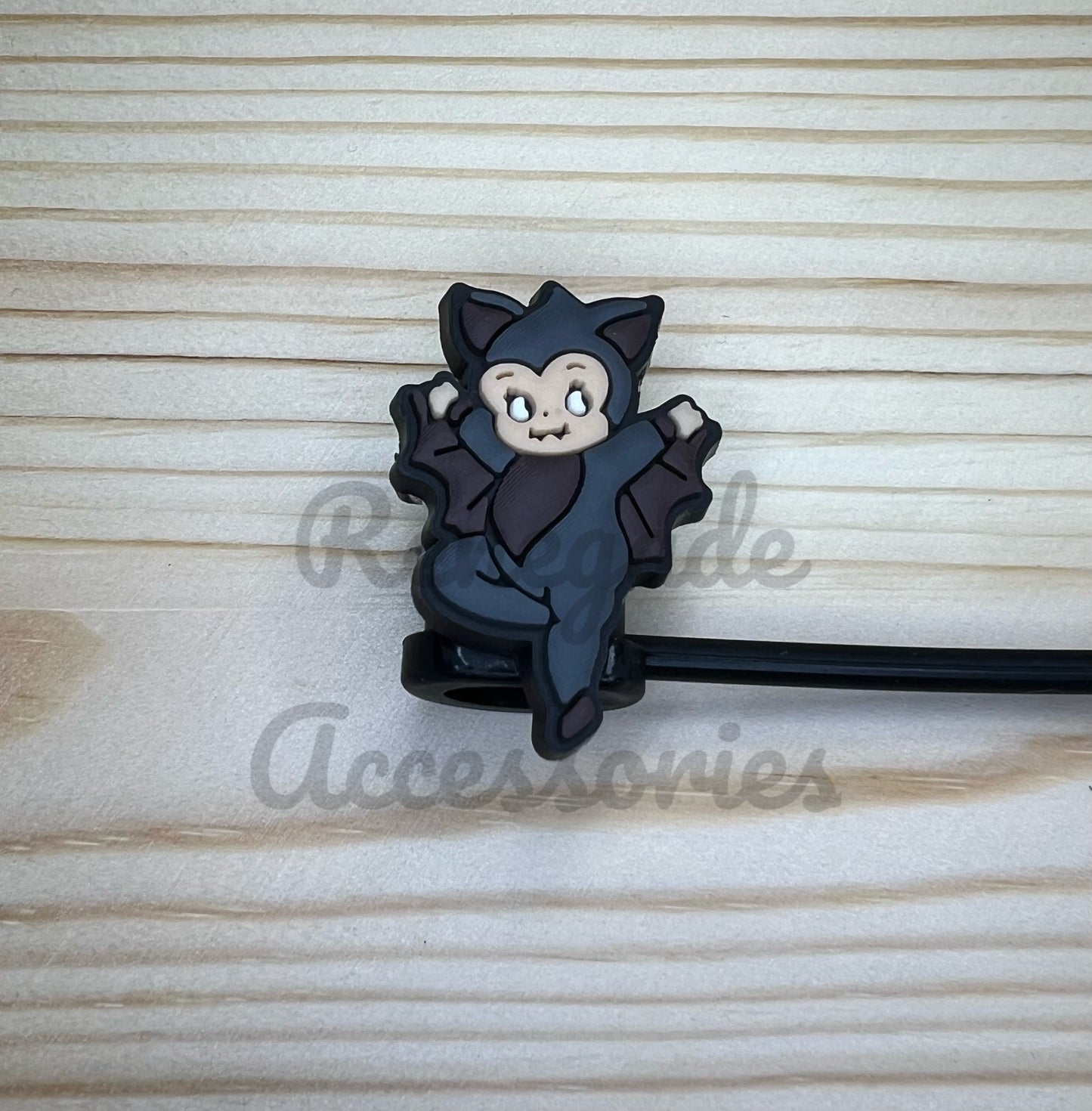Straw Topper - Kewpie Bat