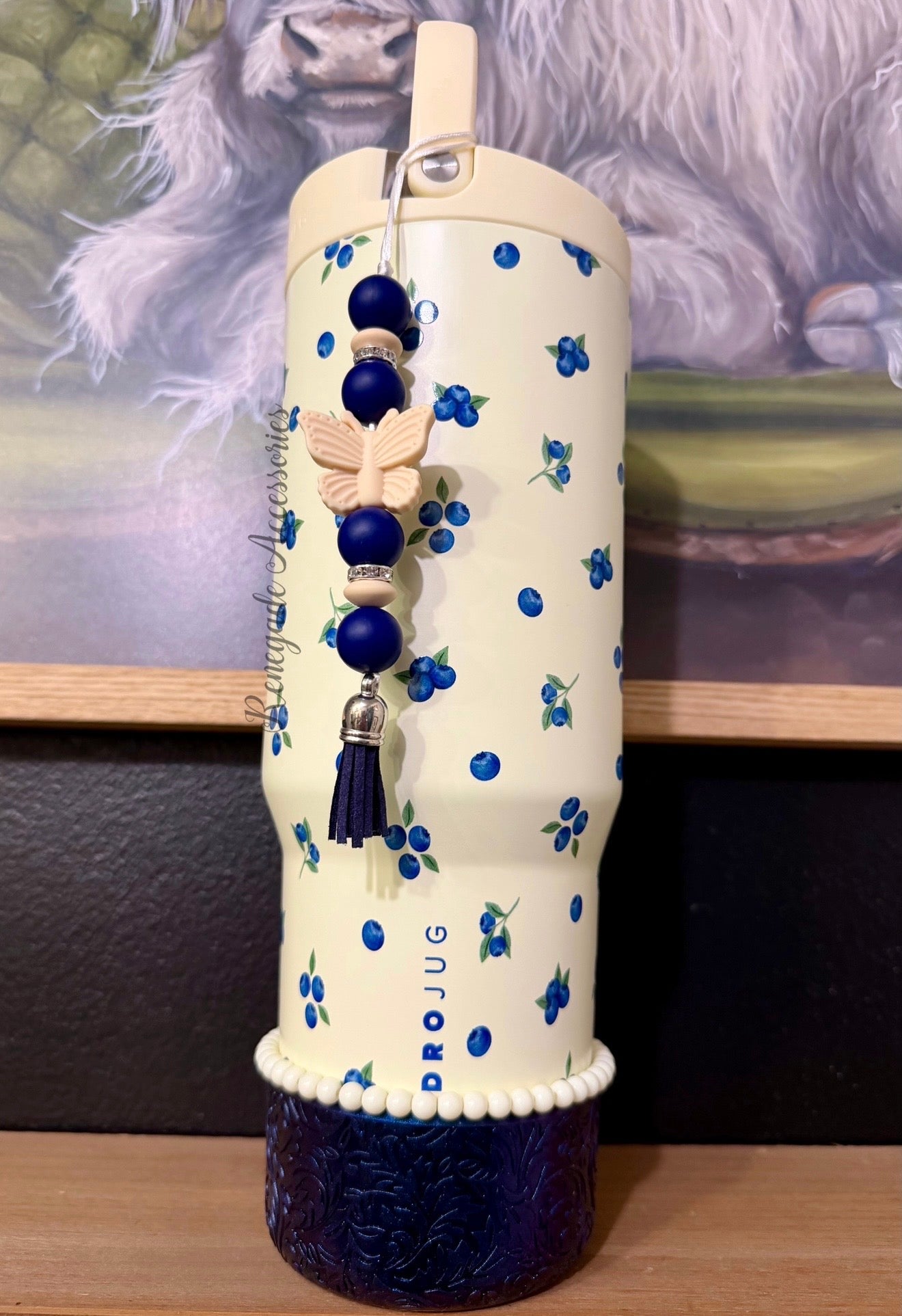 Bracelet Stack - Cream - Freshly Picked/Blueberry - 🖤40 Oz HYDROJUG🖤