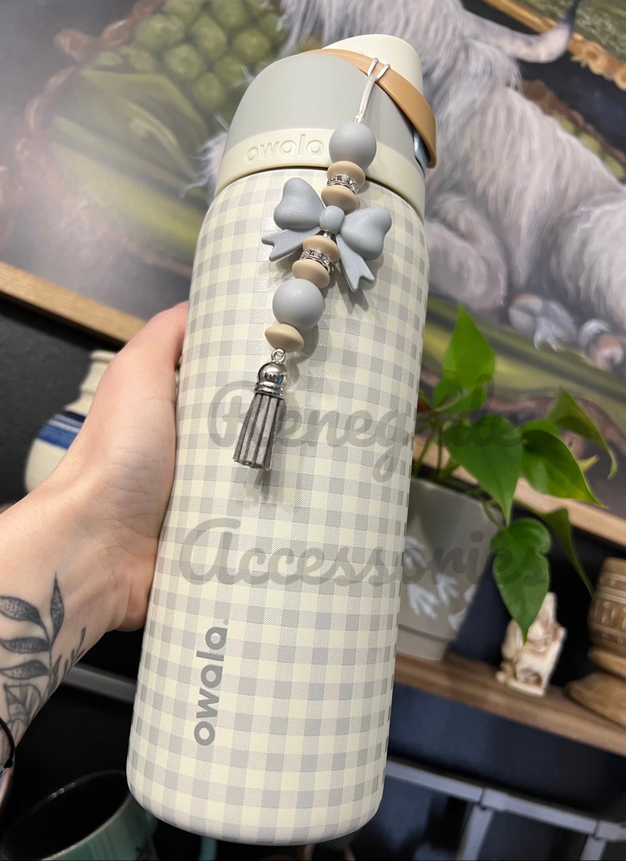 Silicone Charm - Enchanted Charms - Gray Bow - Picnic Perfection
