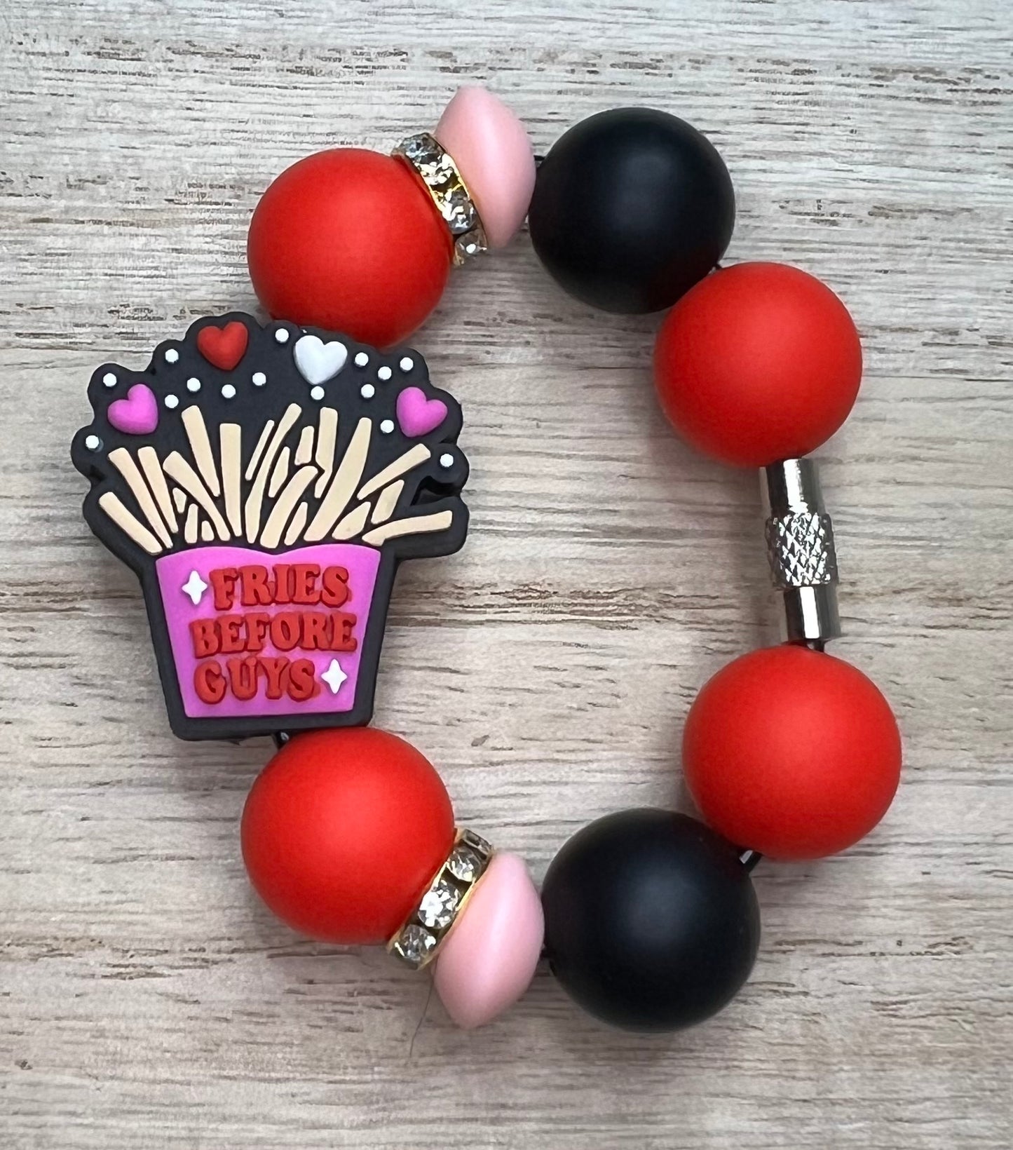 Silicone Charm - Fries Before Guys