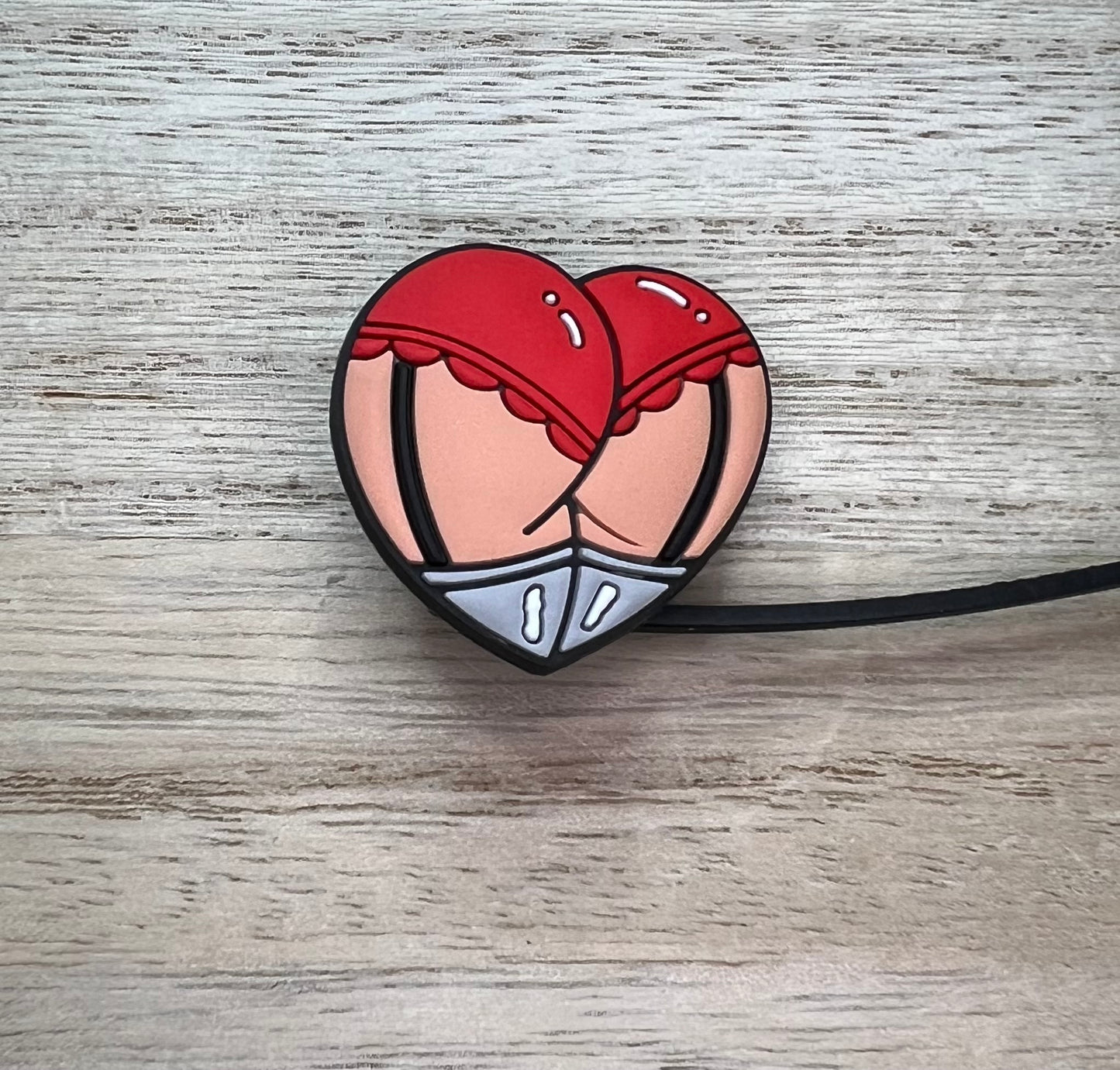 Straw Topper - That A** Though Heart Matching Topper
