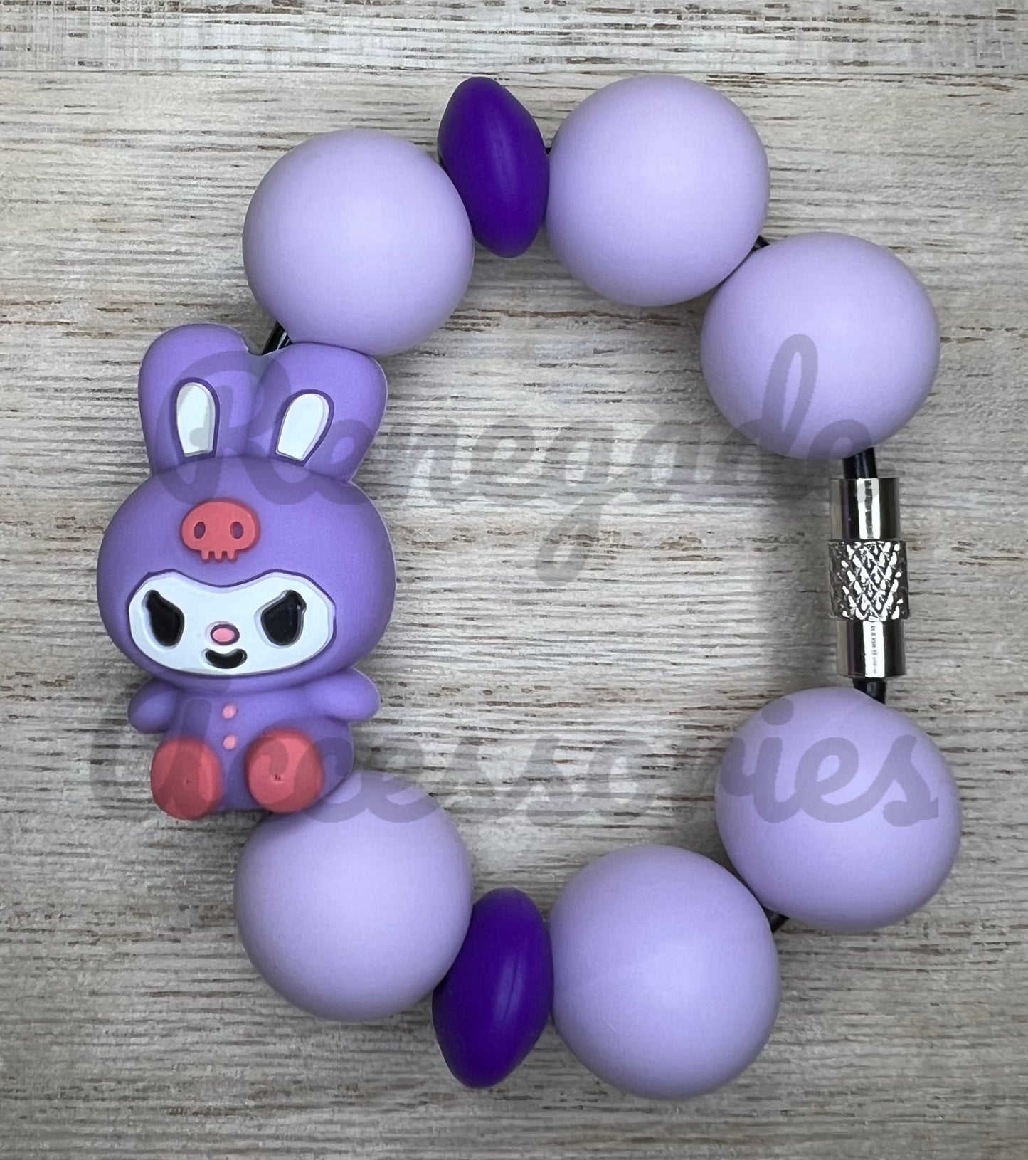 Silicone Charm - HK Kuro Bunny