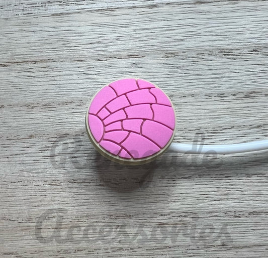 Straw Topper - Pink Concha