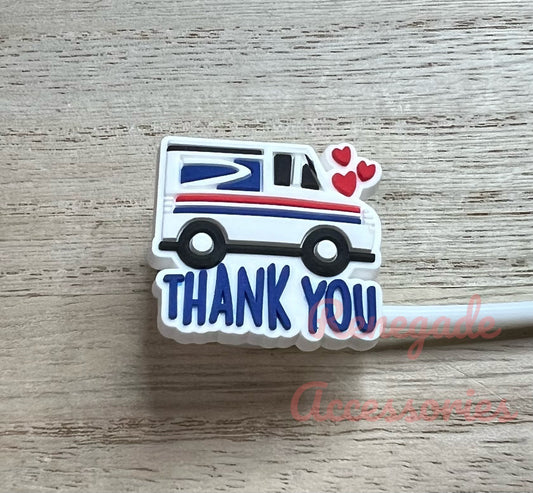 Straw Topper - Mail Truck