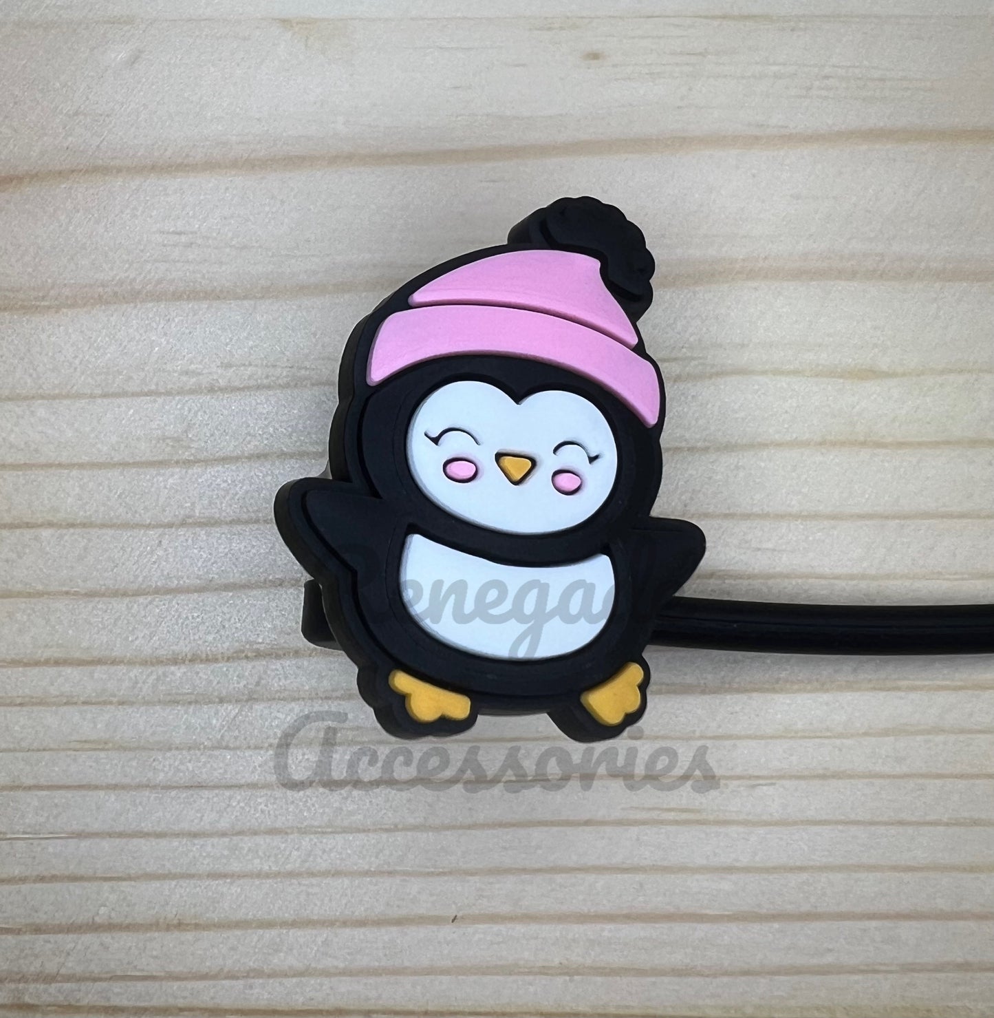 Straw Topper - Penguin