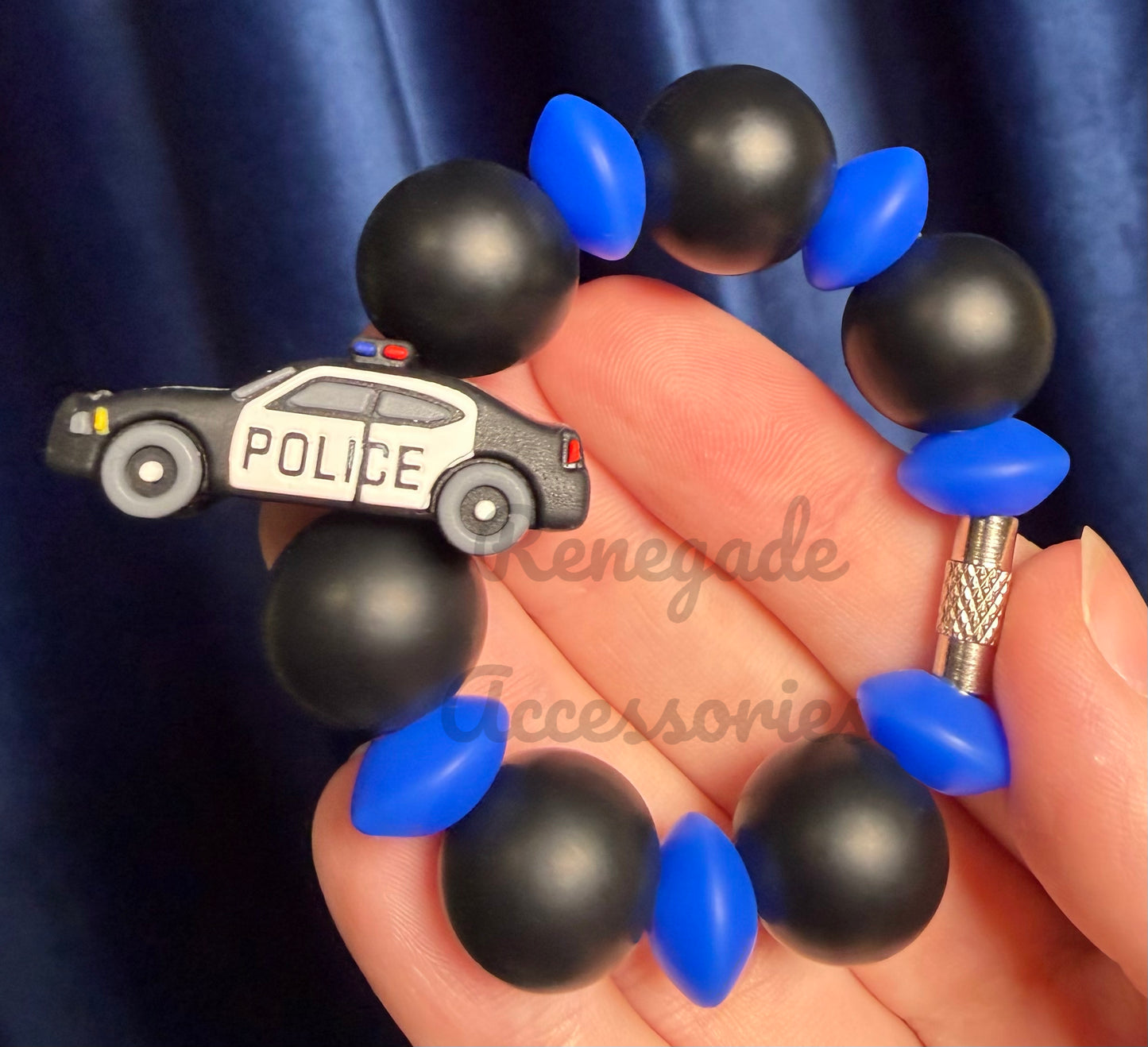 Silicone Charm - Police Car