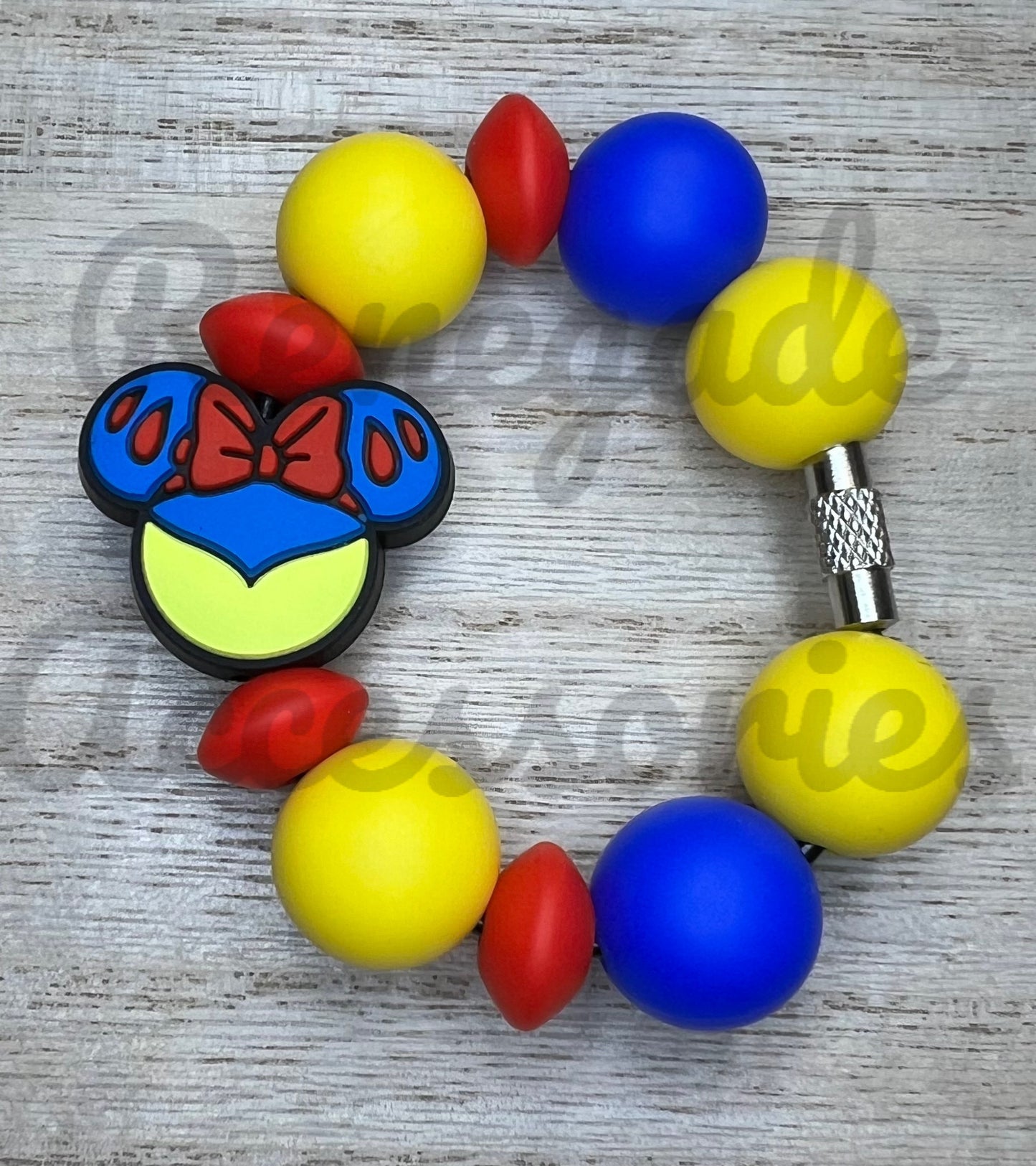 Silicone Charm - Snow Princess Mouse Ears