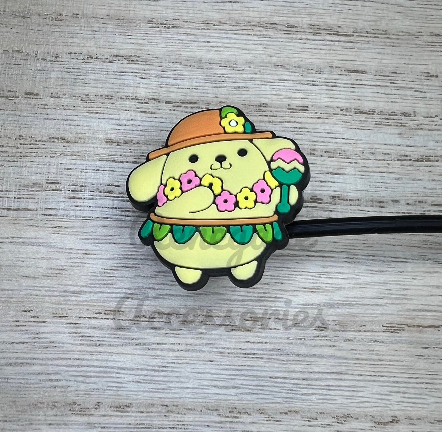 Straw Topper - HK Pompom Character