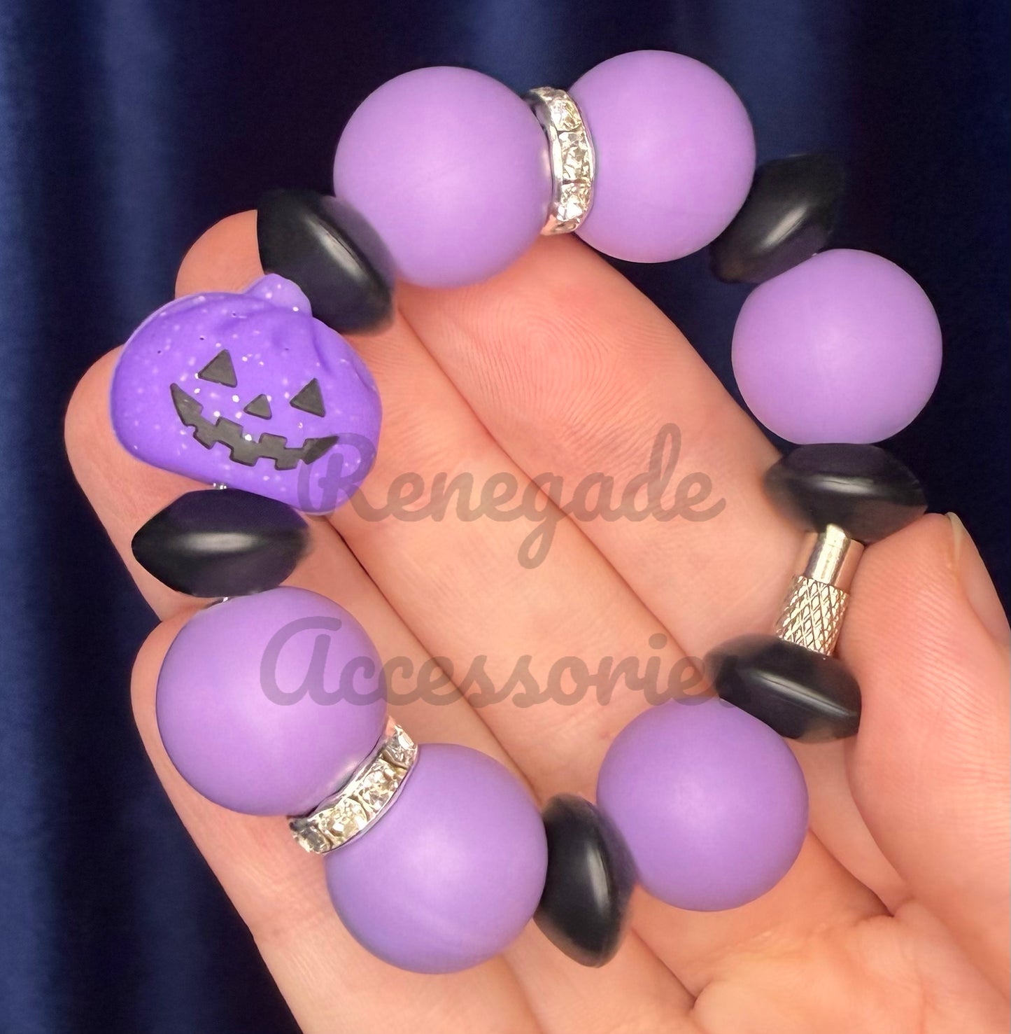 Silicone Charm - Pumpkin Dumpling Purple