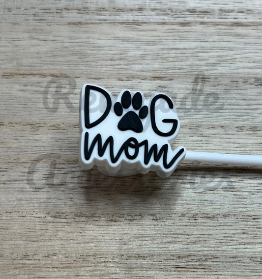 Straw Topper - Dog Mom