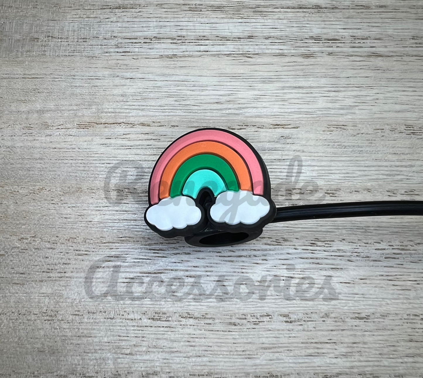 Straw Topper - St Pattys Rainbow