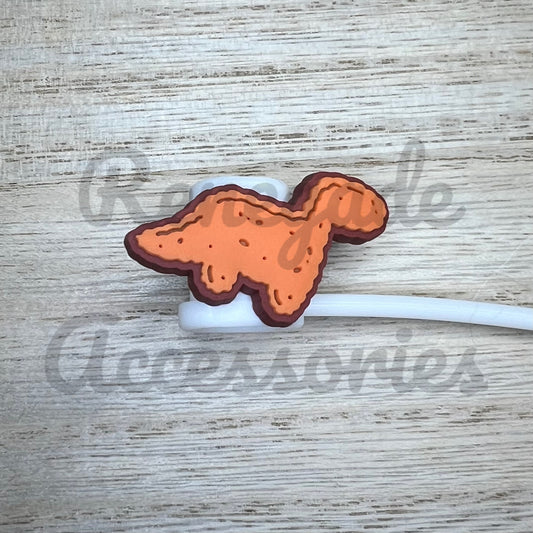 Straw Topper - Dinosaur Chicken Nugget - Food
