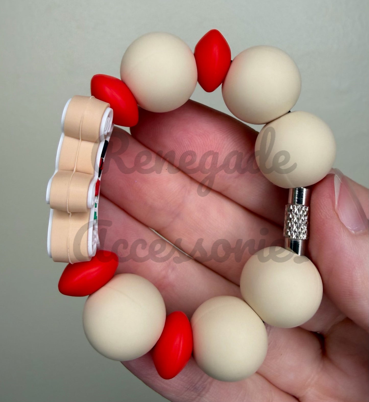 Silicone Charm - Mouse Ears Gingerbread