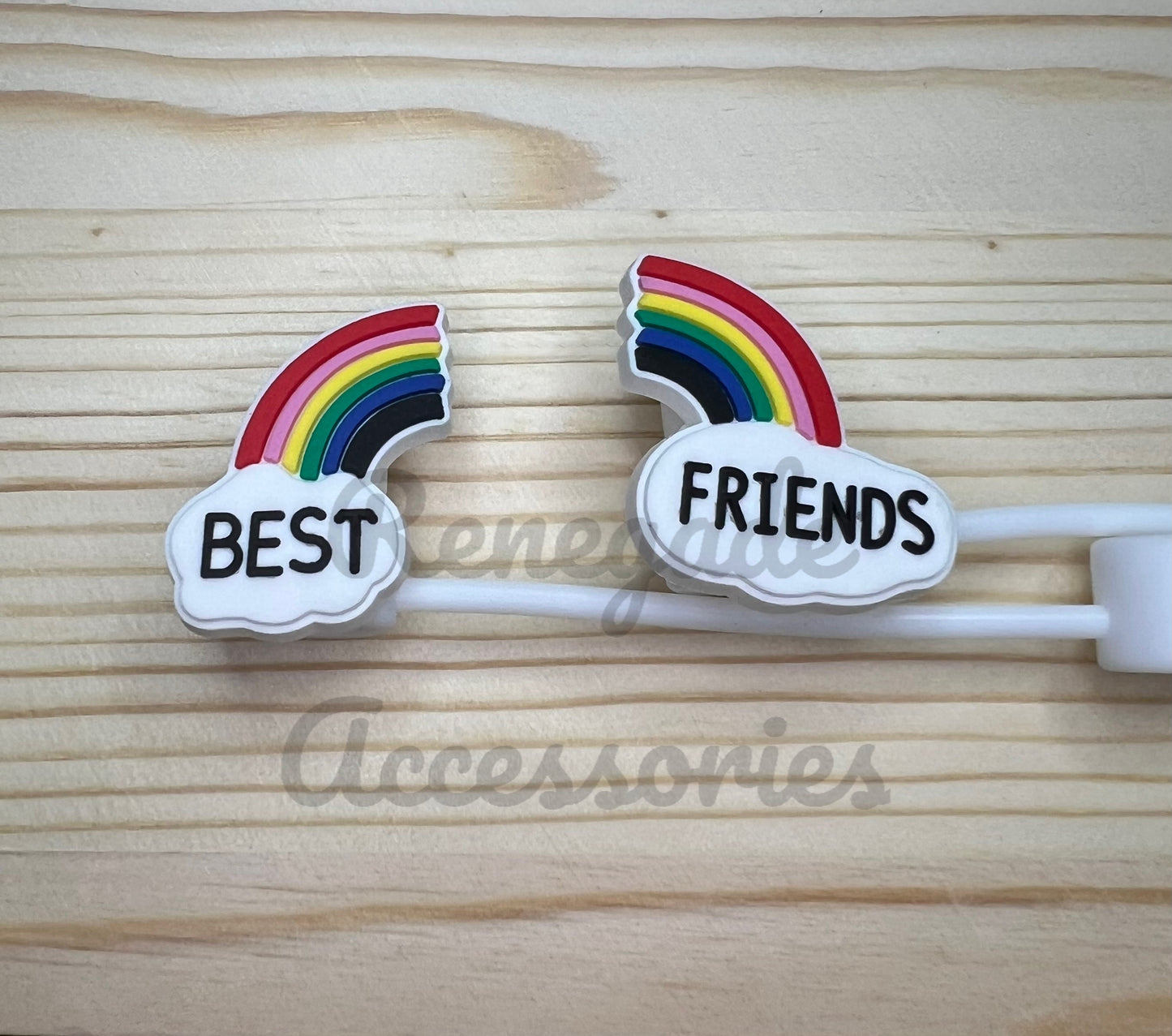 Straw Topper - Best Friends (2 Topper Set)