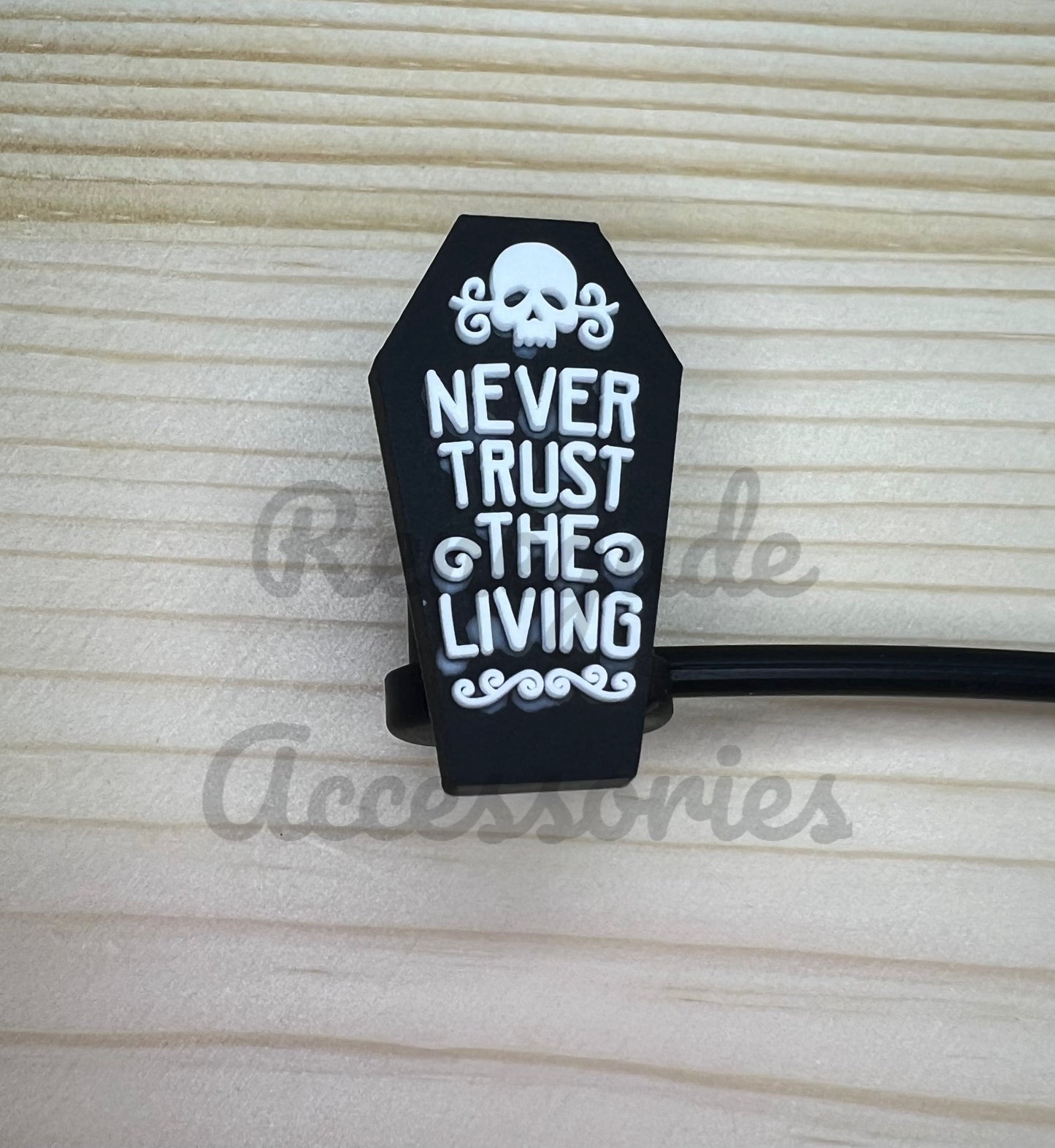 Straw Topper - Never Trust The Living - Beetle Guy