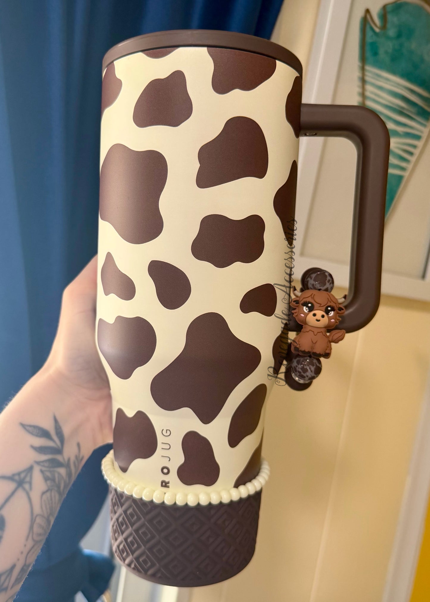 Silicone Charm - Highland Cow - Howdy