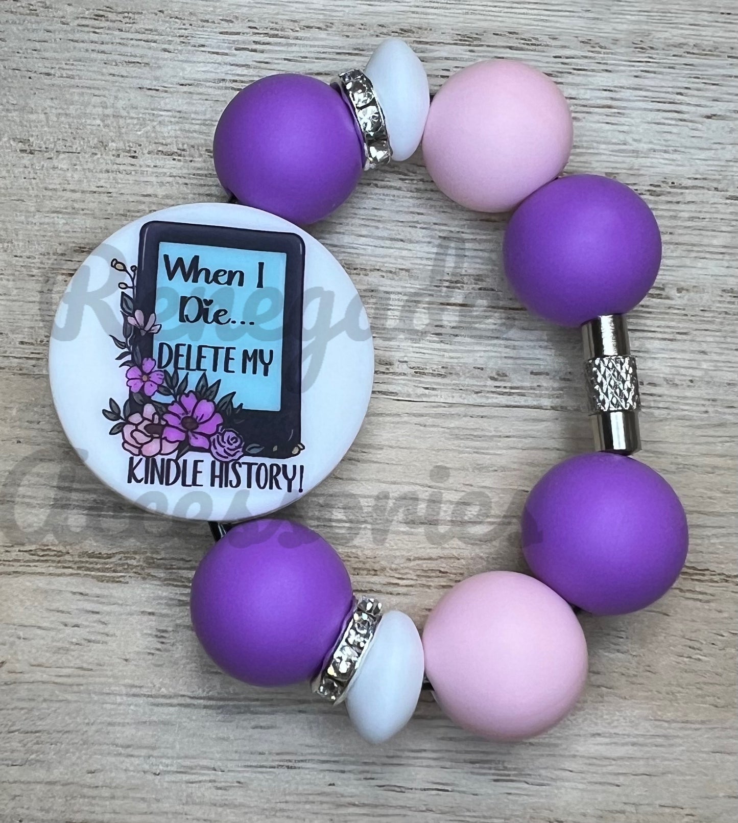 Silicone Charm - Delete My Kindle History - Books