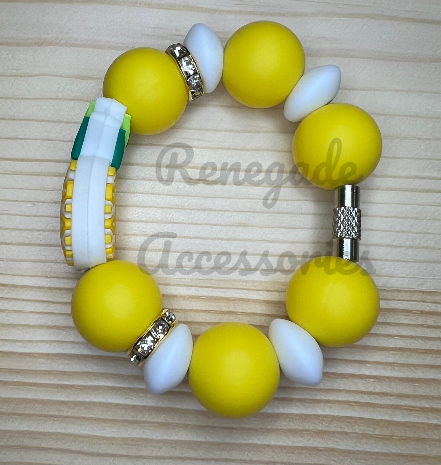 Silicone Charm - Pineapple