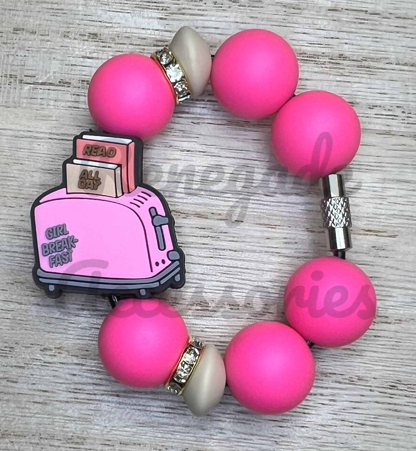 Silicone Charm - Girl Breakfast - Books