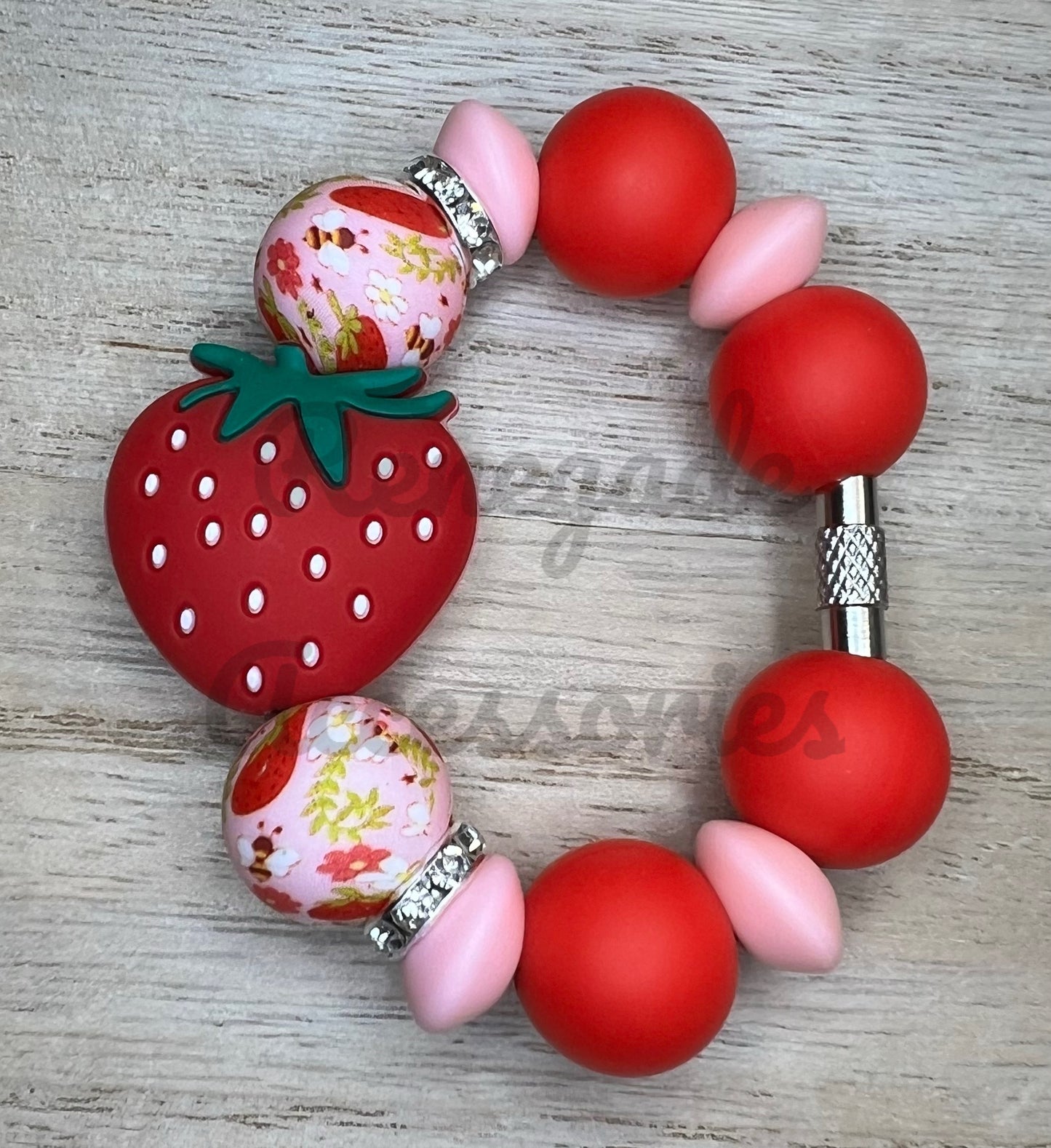 Silicone Charm - Strawberry - Farmers Market