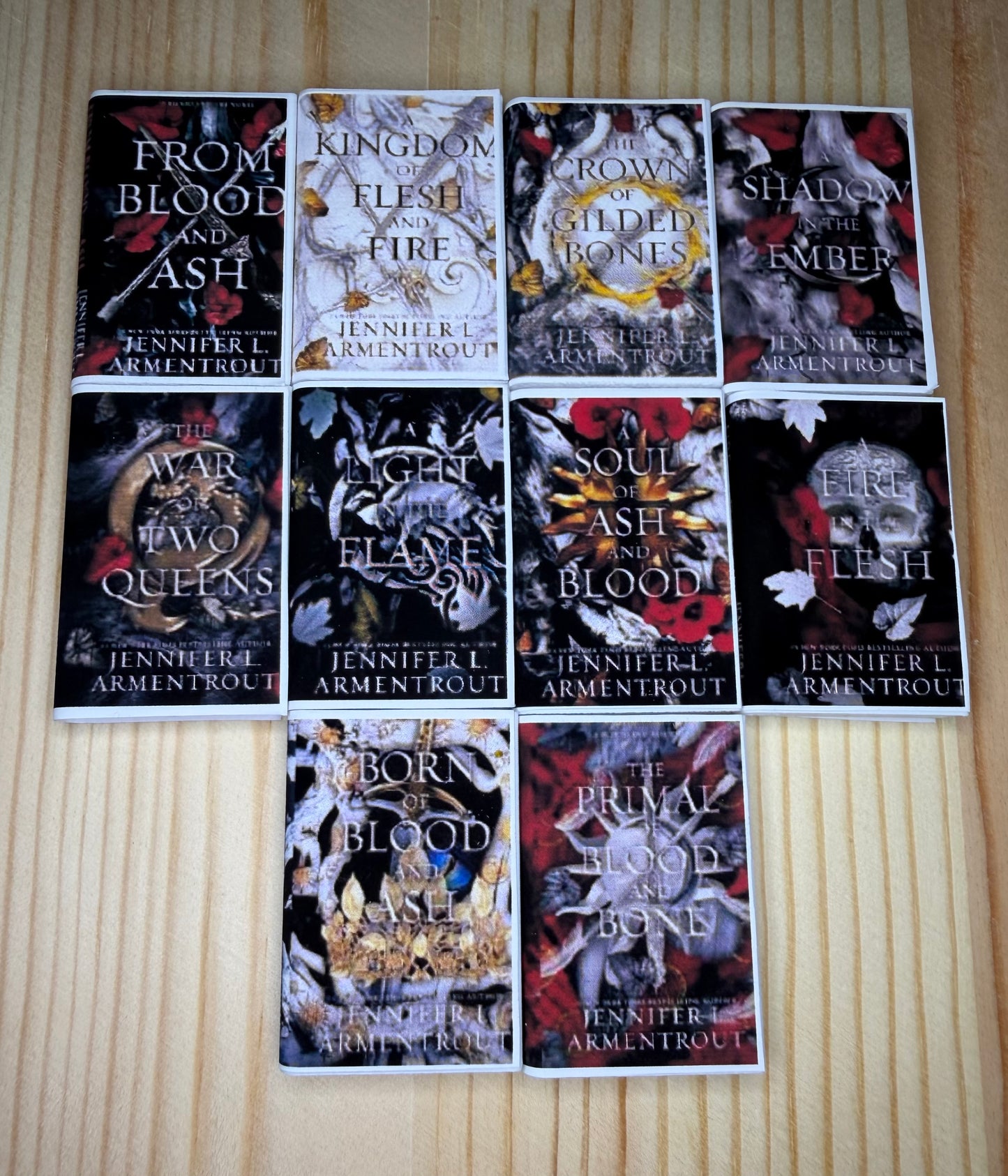 3D Printed Book Bundle - Blood & Ash Set Of 10
