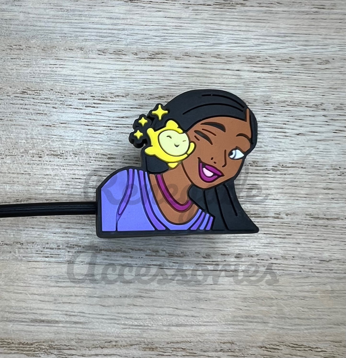 Straw Topper - Wish Girl & Star Characters