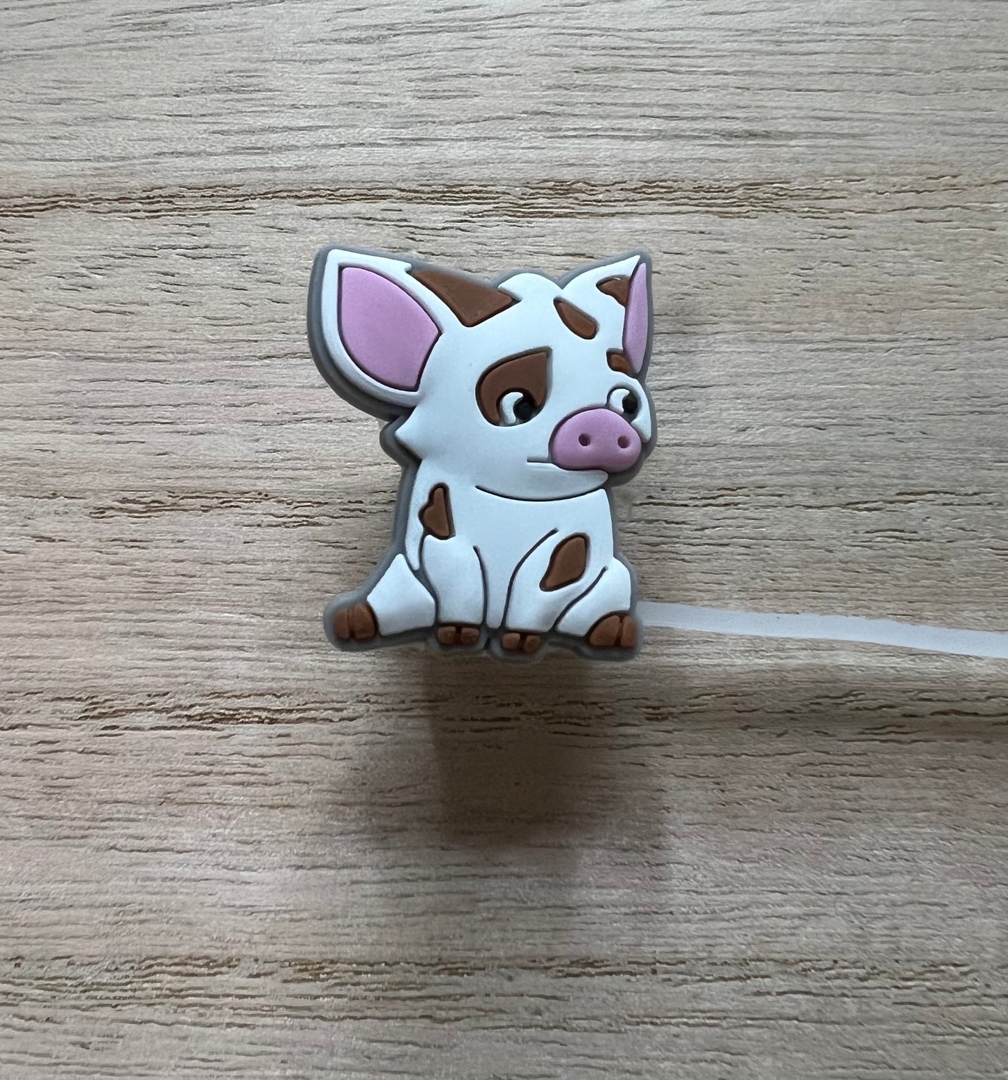 Straw Topper - Pig Island Character