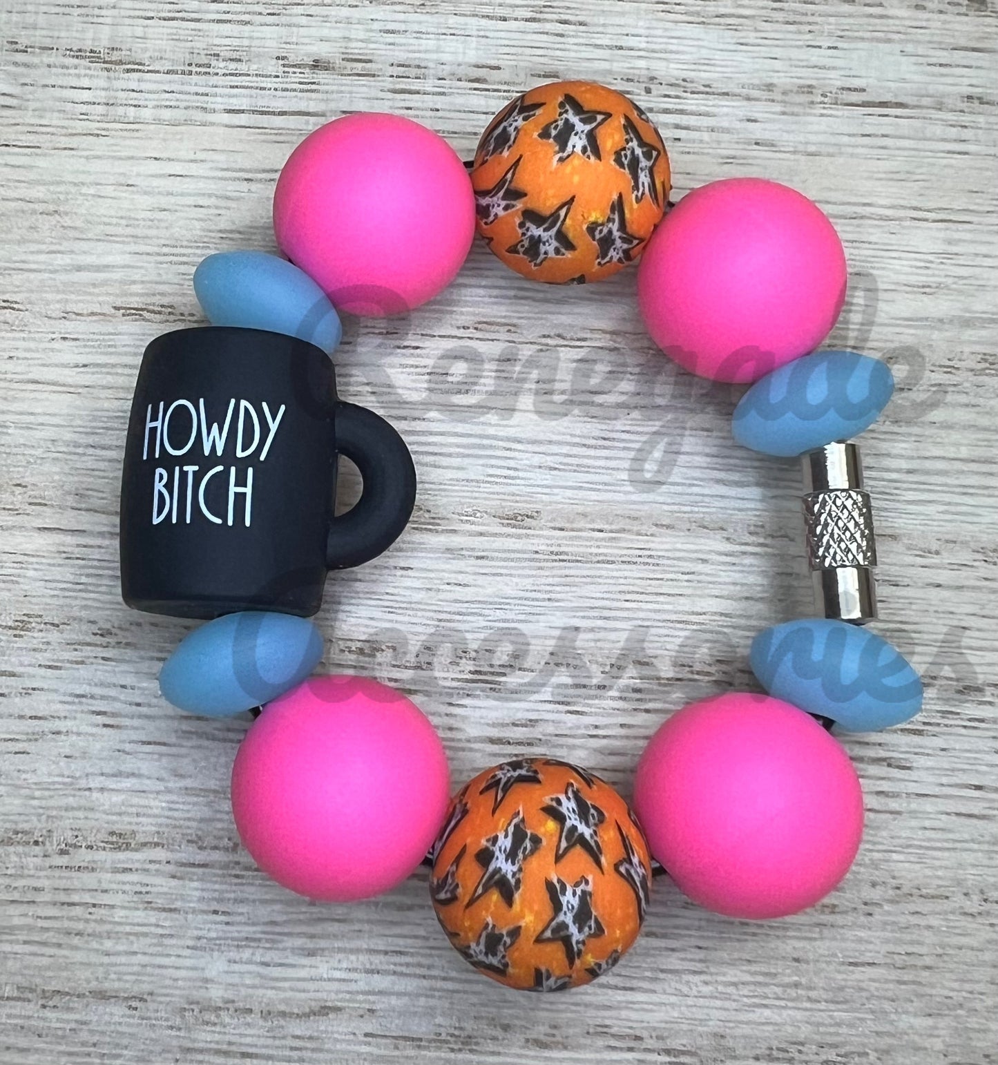 Silicone Charm - Howdy B**ch