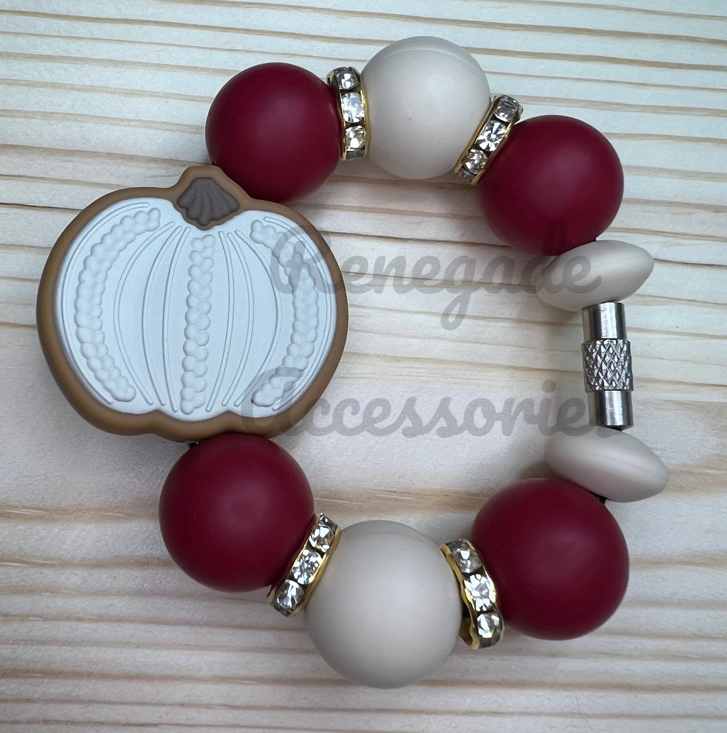 Silicone Charm - Sweater Pumpkin - Cream - Blair