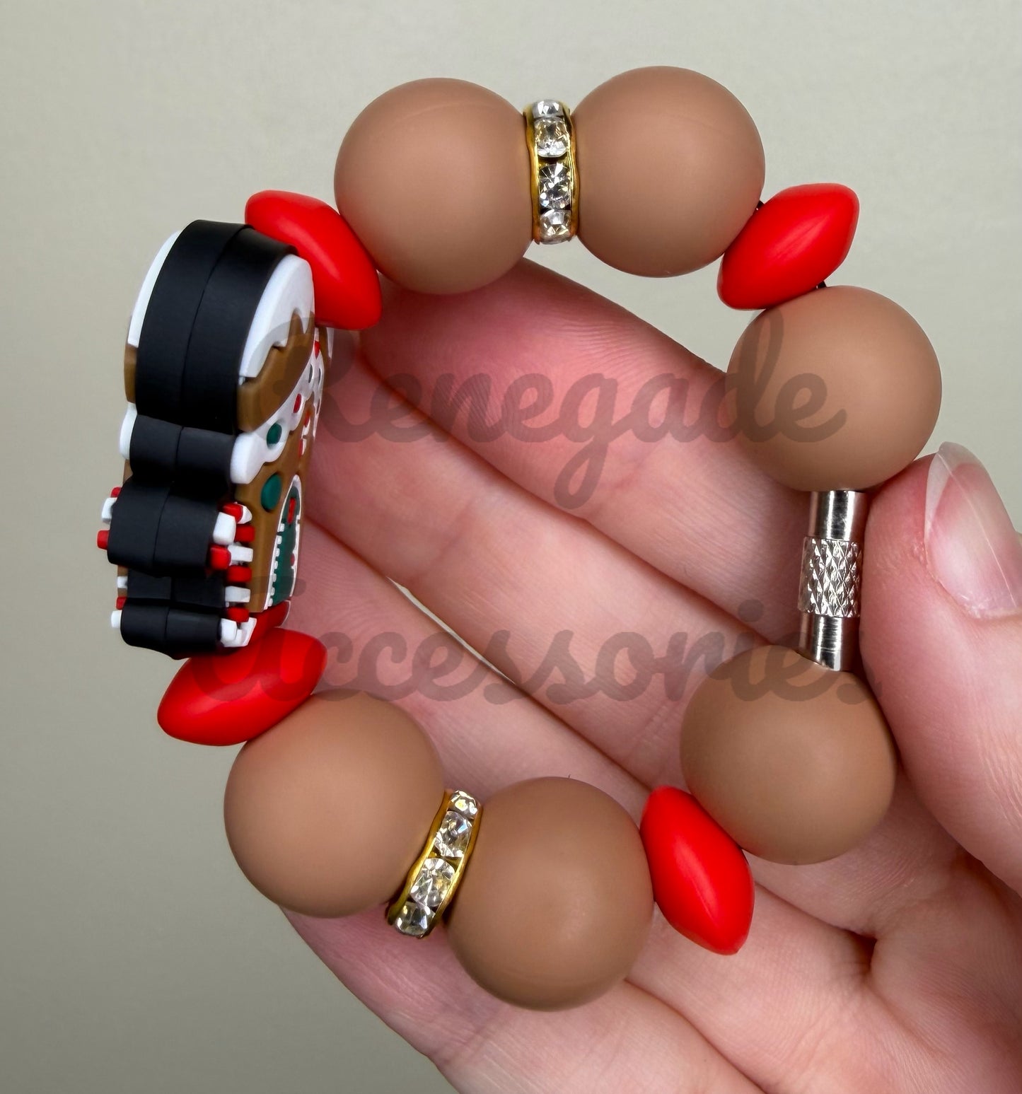 Silicone Charm - Mouse Ears Gingerbread House