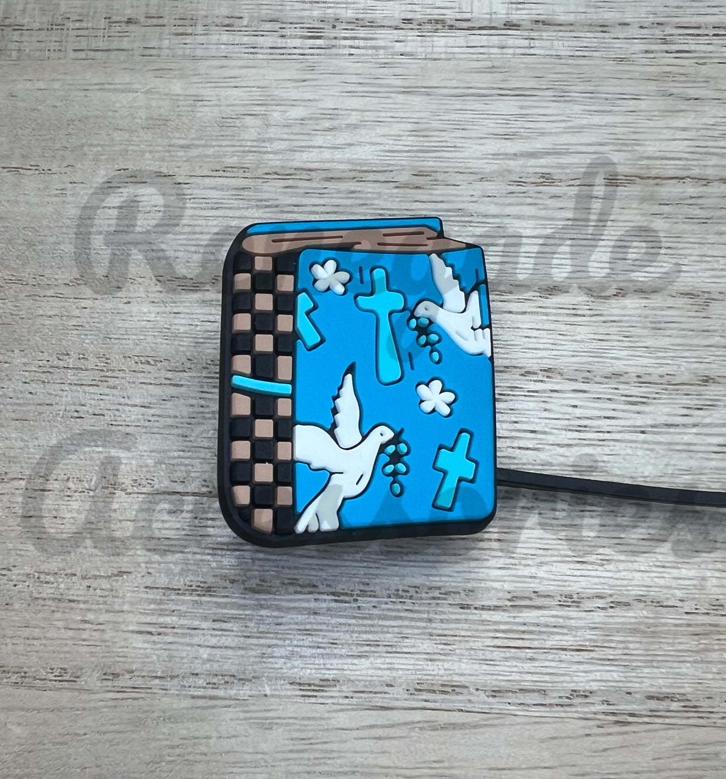 Straw Topper - Bible Dove - Religion