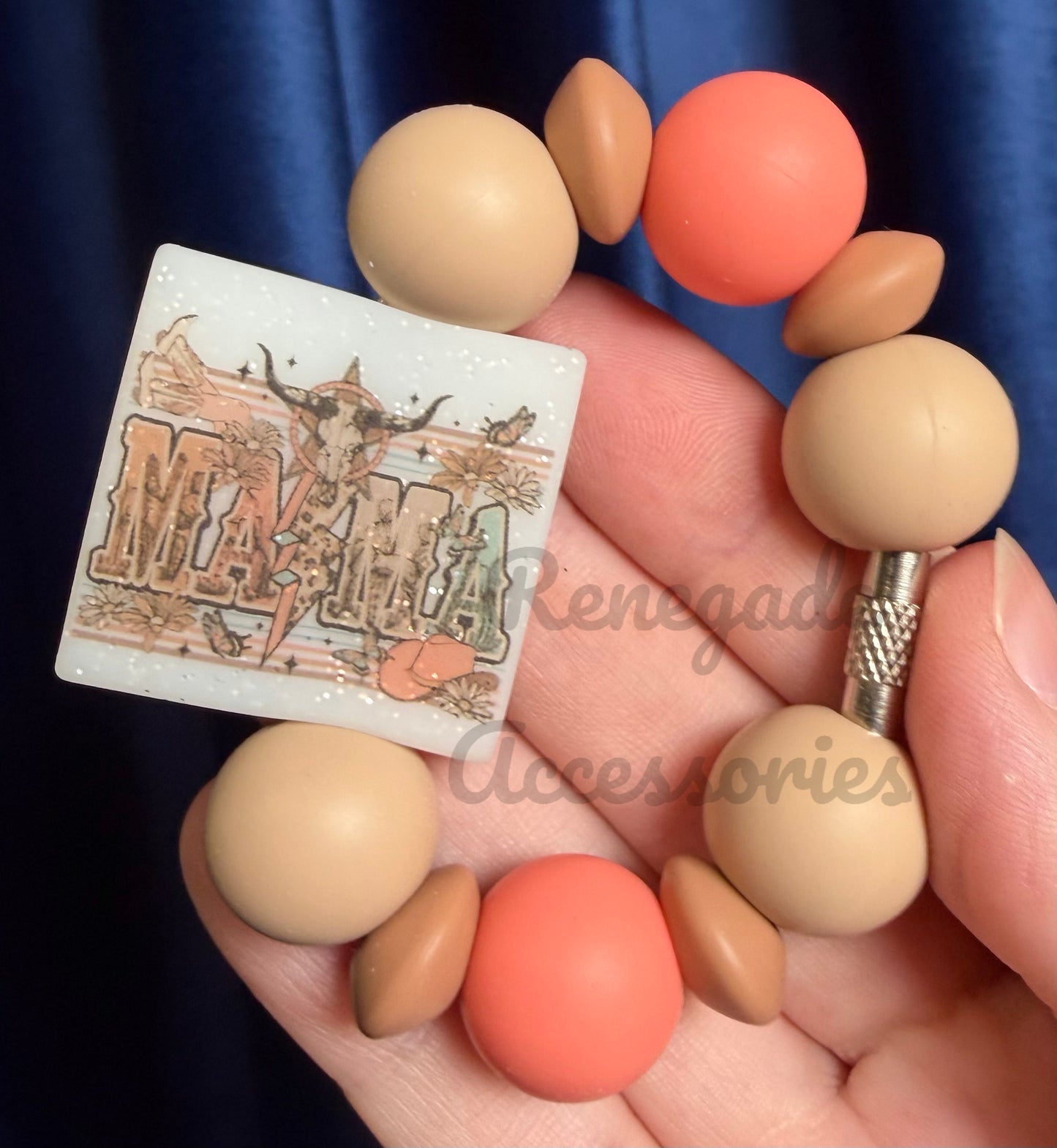 Silicone Charm - Western Mama
