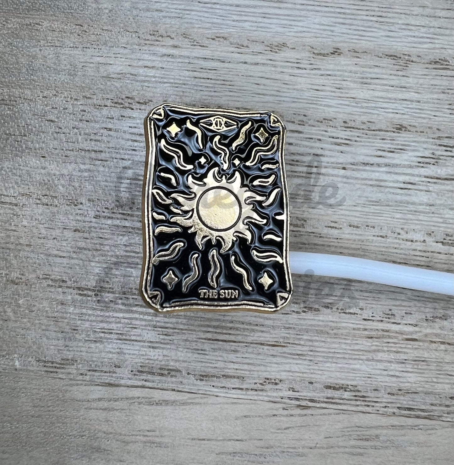 Straw Topper - Metal - The Sun