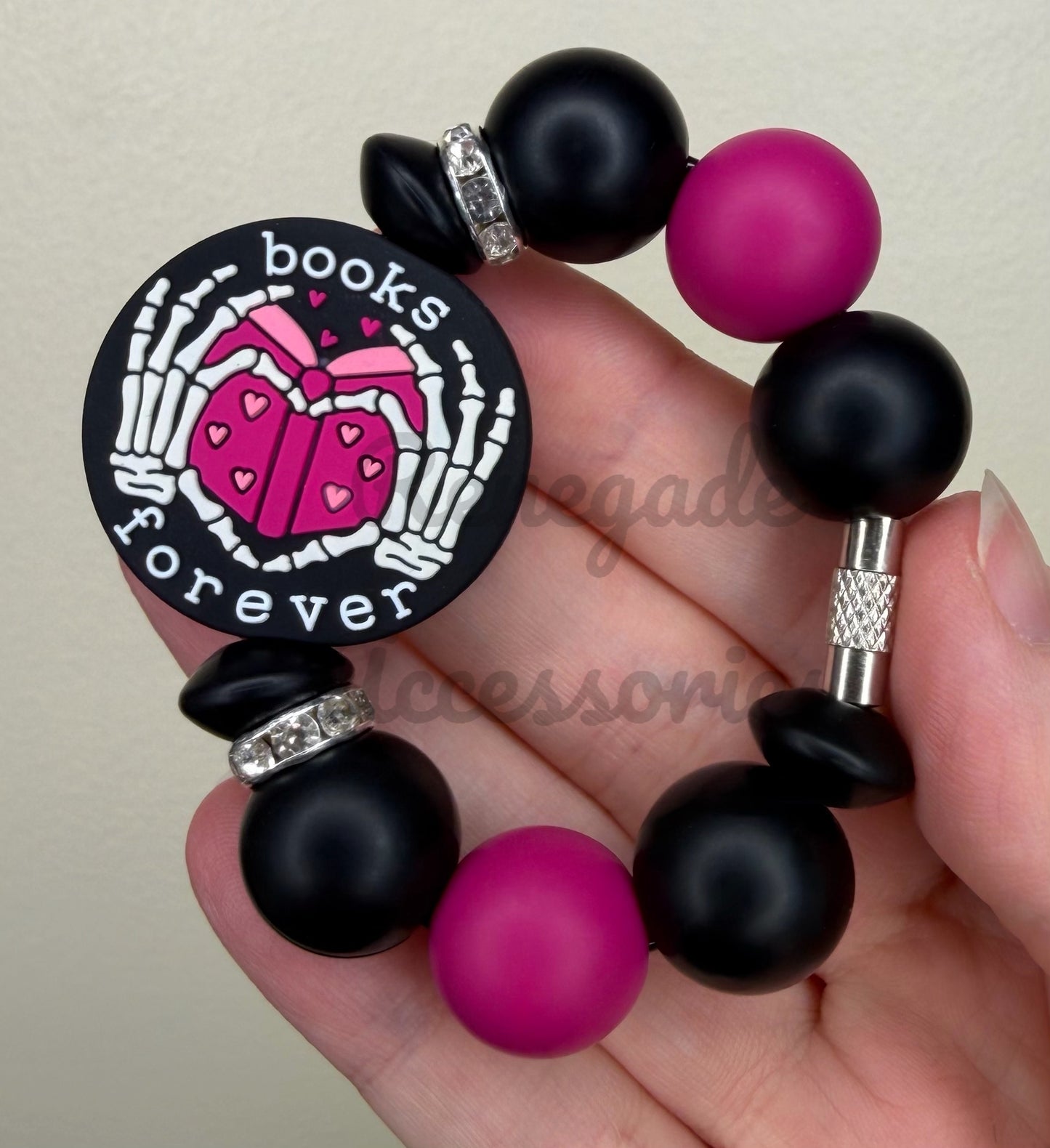 Silicone Charm - Books Forever