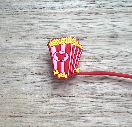 Straw Topper - Mouse Ears Popcorn