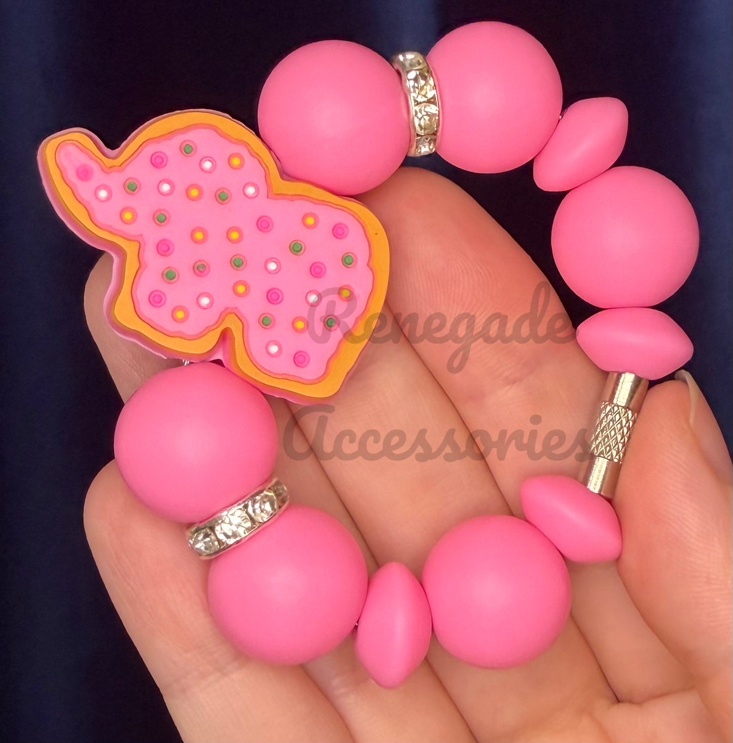 Silicone Charm - Animal Cookie Elephant