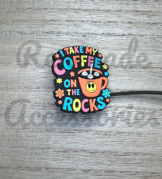 Straw Topper - Coffee On The Rocks