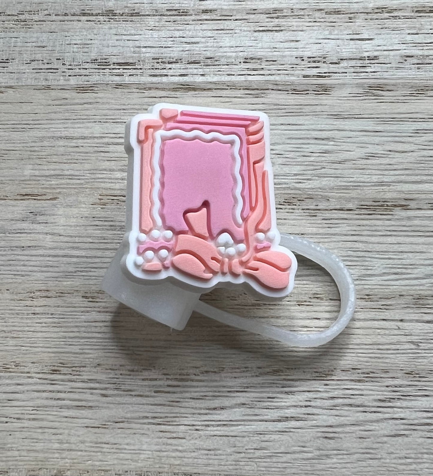 Straw Topper - Pink Book