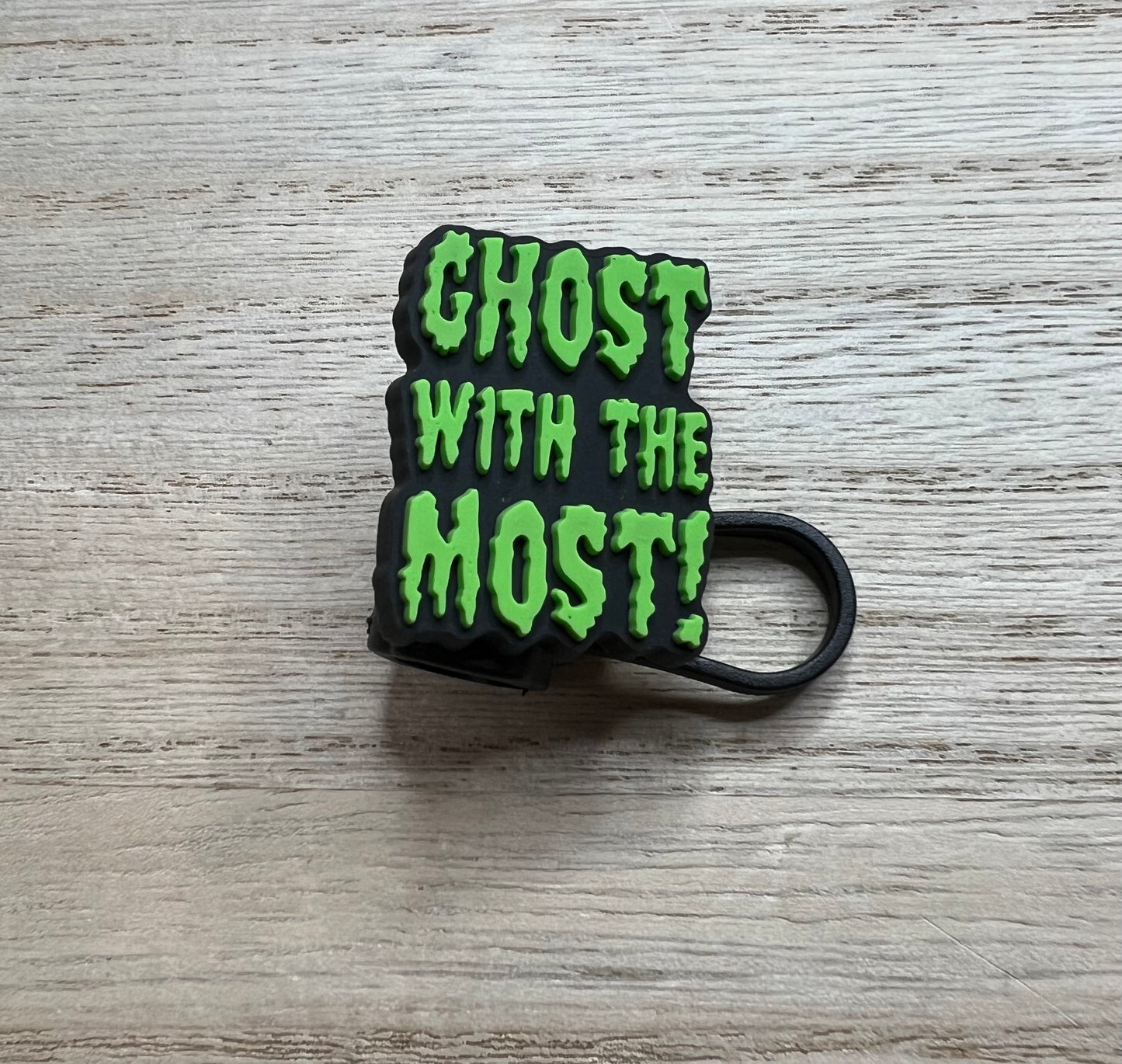Straw Topper - Ghost With The Most - Beetle Guy