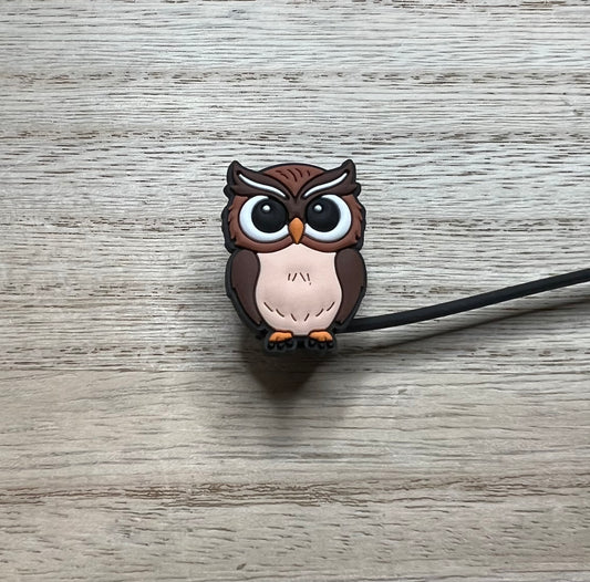 Straw Topper - Owl