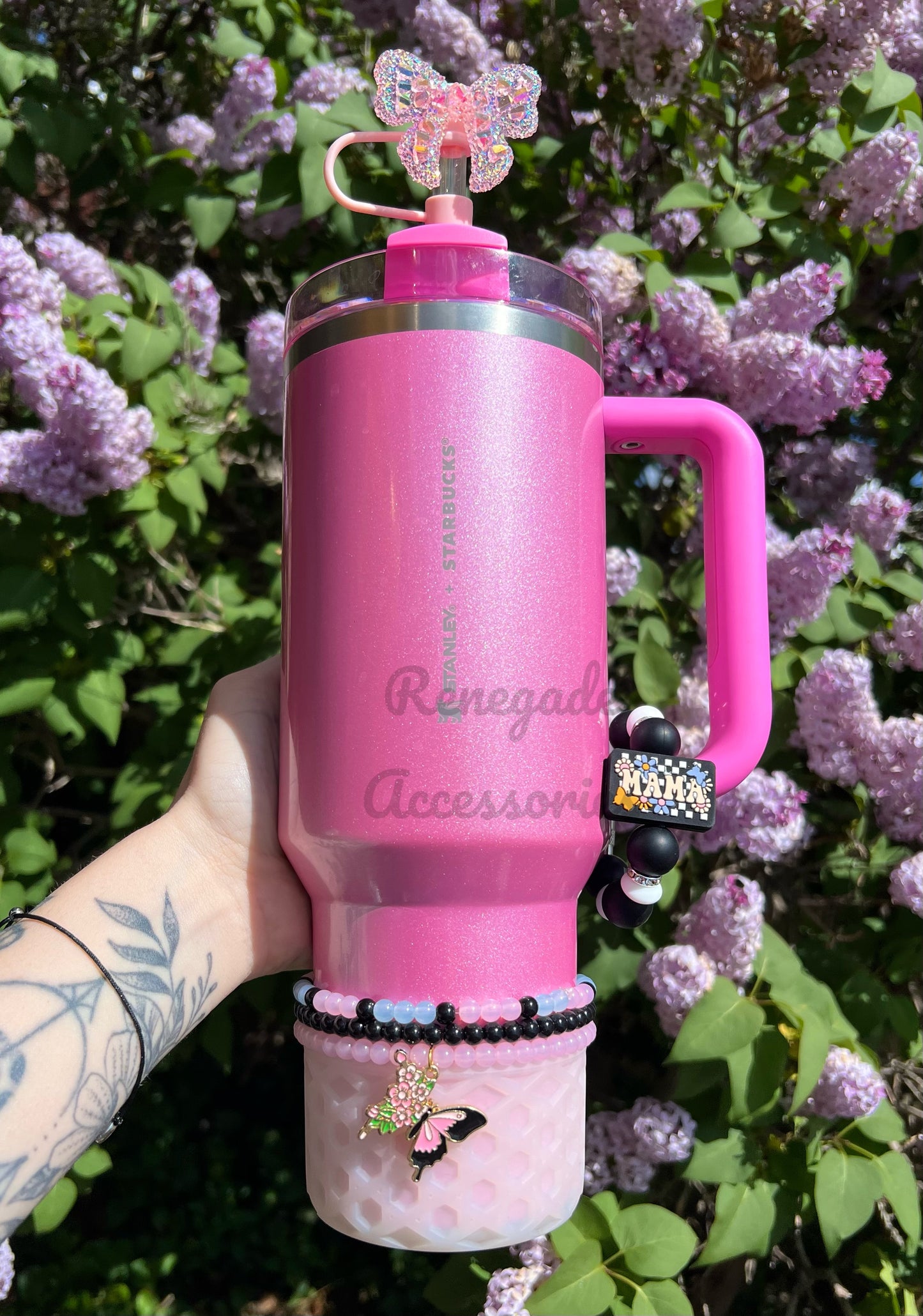 Tumbler Bracelet - Floral Butterfly - Stanley
