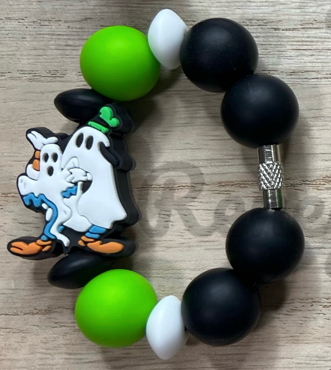Silicone Charm - Goofy Ghostie - Mouse Ears
