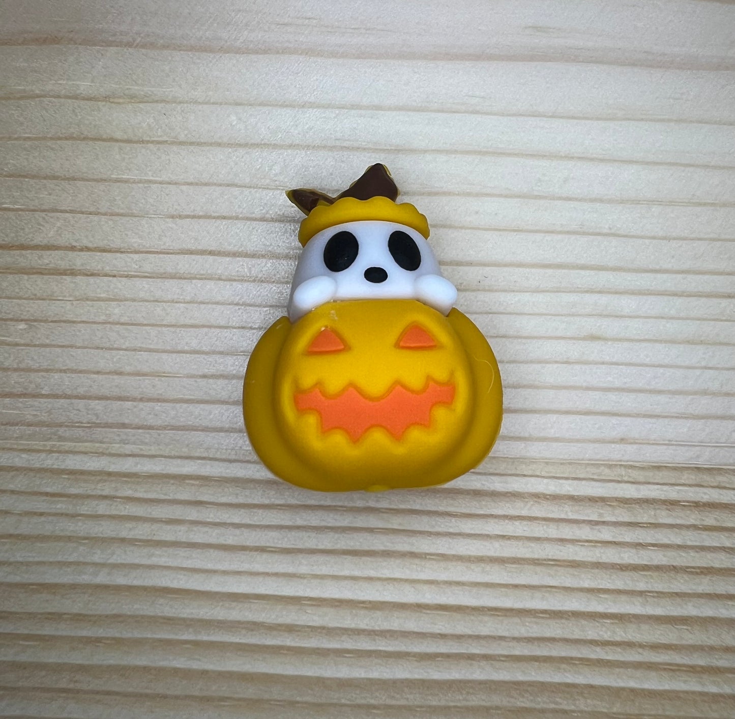 Focal Bead - Ghost Pumpkin